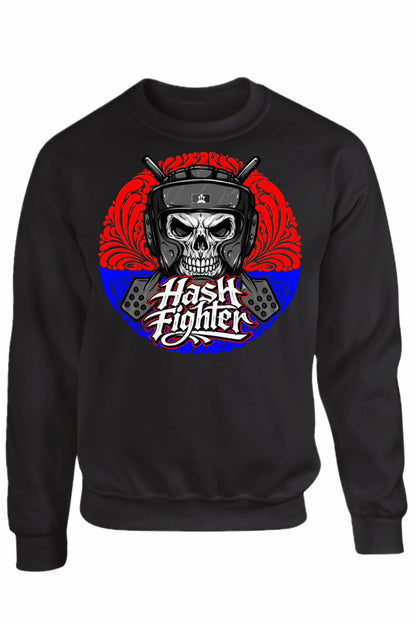 Trichomiz Hash Fighter Crewneck Schwarz